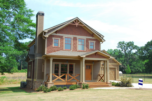 a large lawn in front of a house